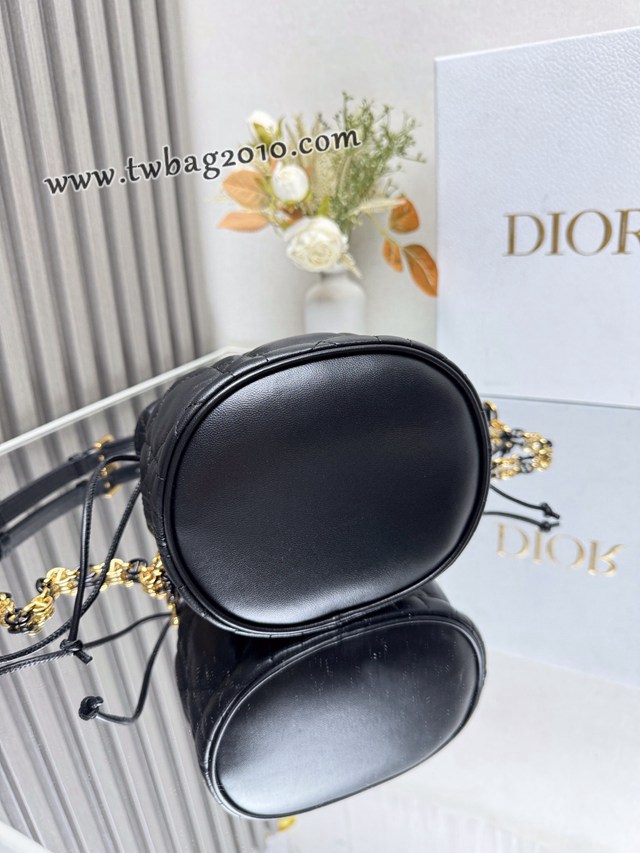 Dior专柜2025新款迪奥顶级原单迷你抽绳水桶包 djfk1195